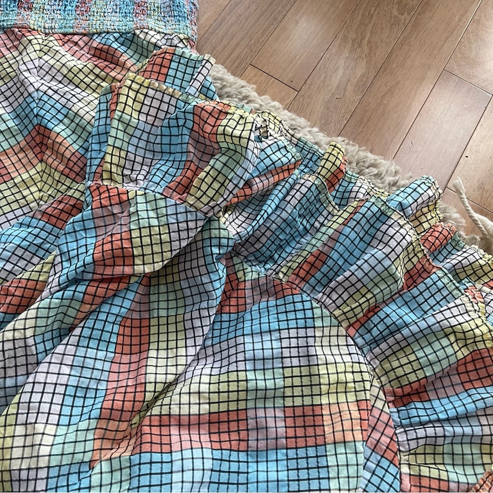 GANNI multicolor seersucker plaid dress - Picture 11 of 11